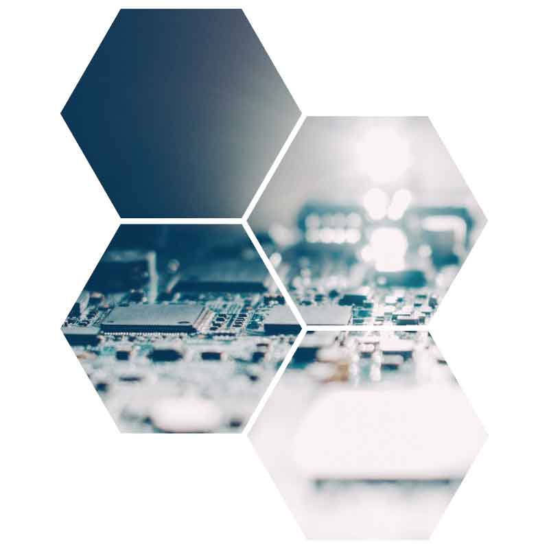octagon of image of a circuit board